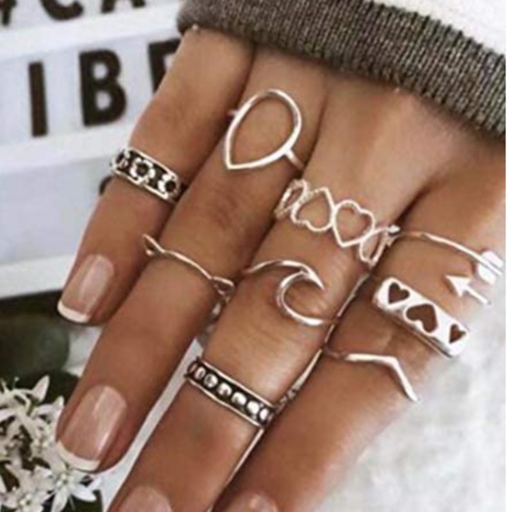 NEW 9pcs Ring Set